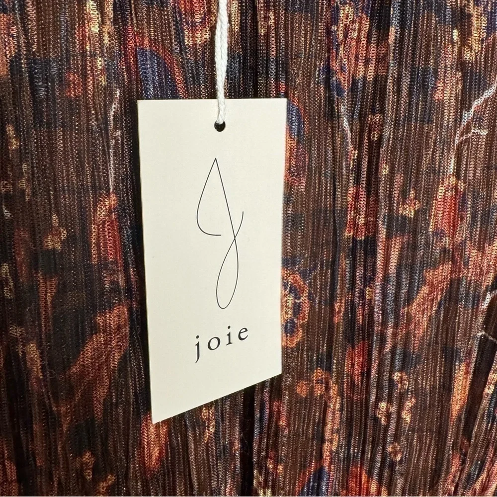 NWT Joie Long Sleeve Mock Neck Blouse - Picture 4 of 5